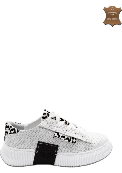 Kadın Sneaker Hakiki Deri Ayakkabı 107Y24K12305