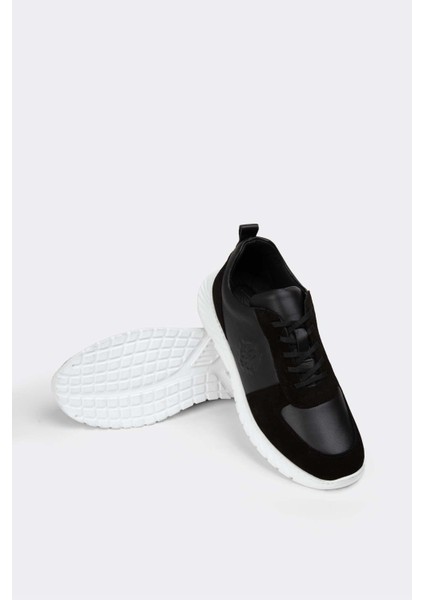 Erkek Sneaker Hakiki Deri Ayakkabı 082Y24E40710 indirimleri