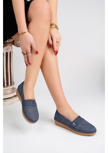 Taban V Tokalı Lacivert Kot Ayakkabı fiyatları