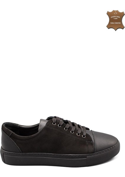 Erkek Sneaker Hakiki Deri Ayakkabı 082Y24E40721