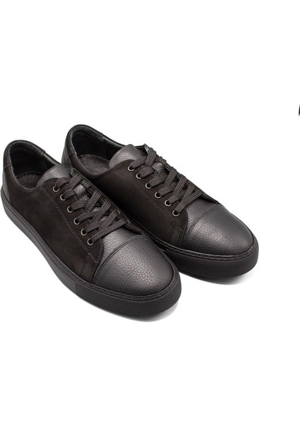 Erkek Sneaker Hakiki Deri Ayakkabı 082Y24E40721