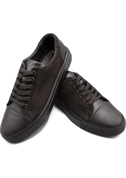 Erkek Sneaker Hakiki Deri Ayakkabı 082Y24E40721