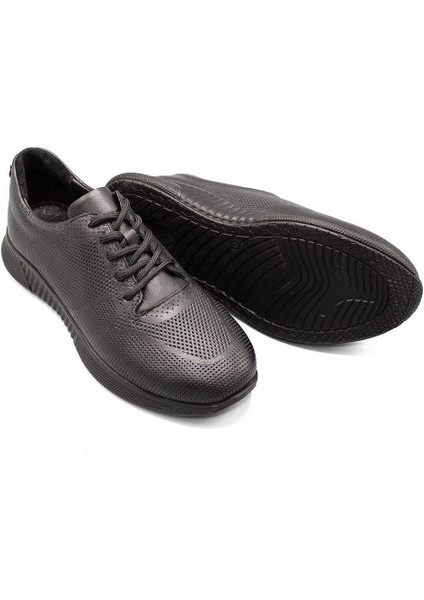 Erkek Sneaker Hakiki Deri Ayakkabı 082Y24E40720