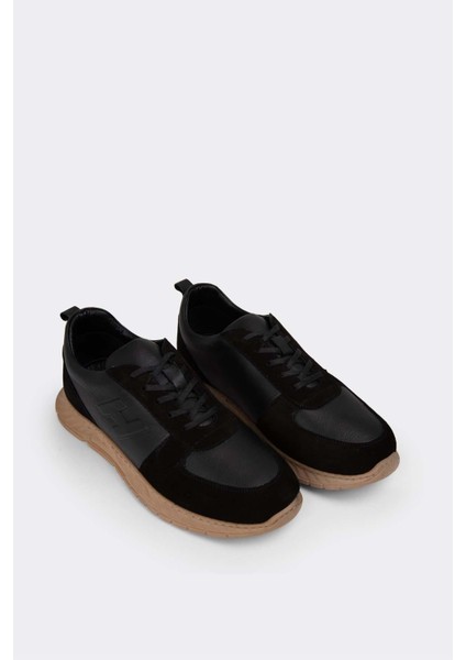 Erkek Sneaker Hakiki Deri Ayakkabı 082Y24E40709 fiyatları