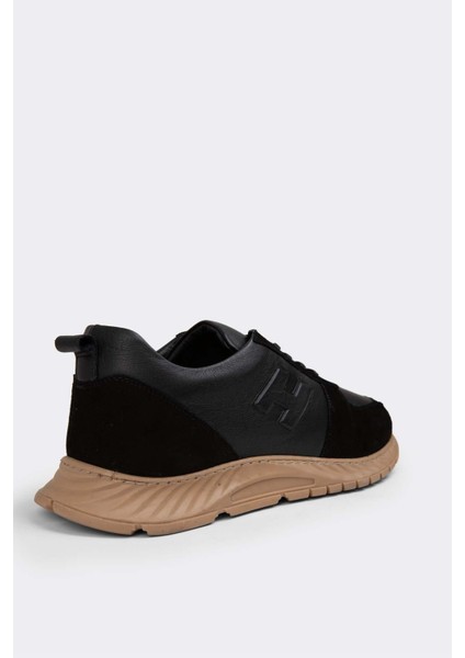 Erkek Sneaker Hakiki Deri Ayakkabı 082Y24E40709 fırsatları