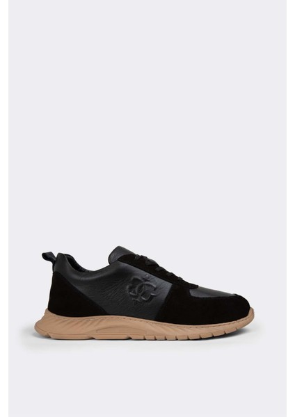 Erkek Sneaker Hakiki Deri Ayakkabı 082Y24E40713