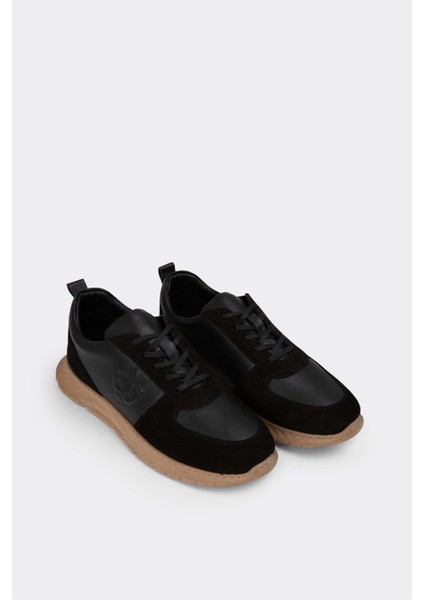 Erkek Sneaker Hakiki Deri Ayakkabı 082Y24E40713