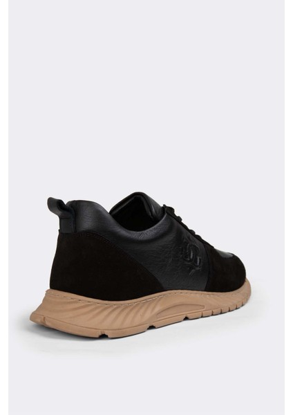 Erkek Sneaker Hakiki Deri Ayakkabı 082Y24E40713