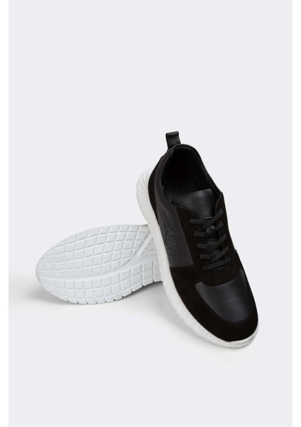 Erkek Sneaker Hakiki Deri Ayakkabı 082Y24E40710 indirimleri