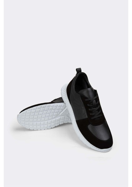 Erkek Sneaker Hakiki Deri Ayakkabı 082Y24E40709 indirimleri