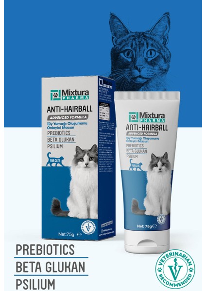 Anti-Hairball Kedi Tüy Yumağı Önleyici Malt Macun (Tüy Yumağı Oluşumunu Önleyici)