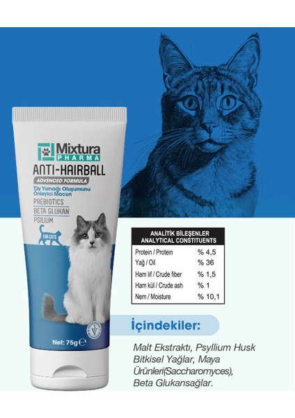 Anti-Hairball Kedi Tüy Yumağı Önleyici Malt Macun (Tüy Yumağı Oluşumunu Önleyici)