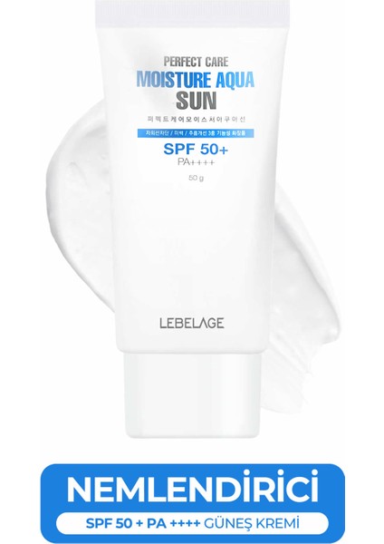 Su Bazlı Nemlendirici Güneş Kremi Lebelage Perfect Care Moisture Aqua Sun Cream Spf 50+ Pa++++