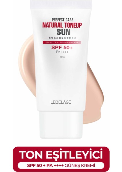 Ton Eşitleyici Renkli Güneş Koruyucu Lebelage Tone Up Sun Spf 50+ Pa++++