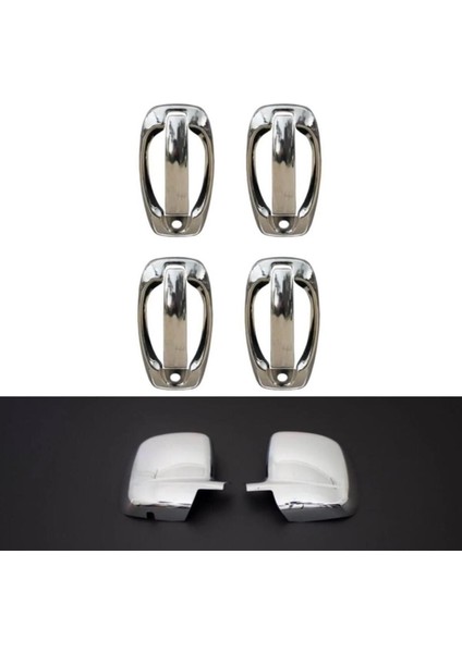 Fiat Fiorino Krom Ayna Kapağı ve Kapı Kolu Set 2008 Üzeri