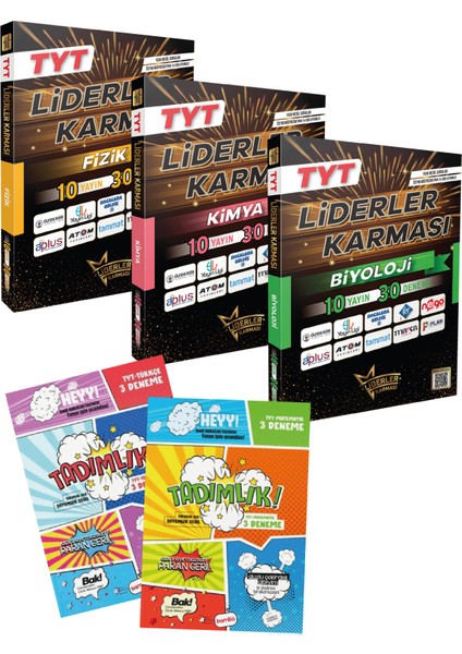 TYT Fen Bilimleri Branş Deneme Seti +6 Türkçe - Matematik Deneme