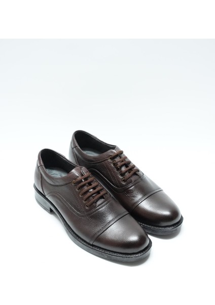 Eymen Shoes Cilt Deri Bağcıklı Günlük Erkek Ayakkabı, Kahverengi (Ladik)