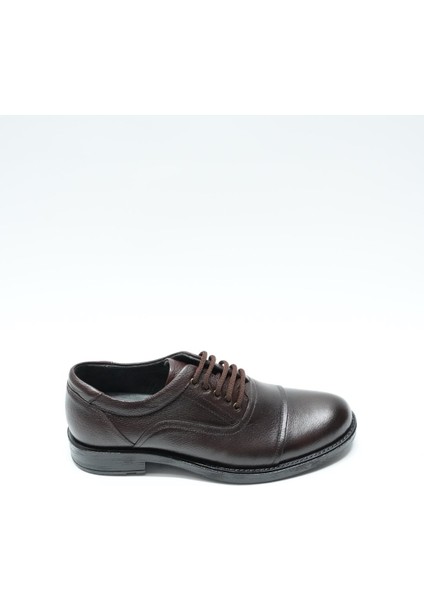 Eymen Shoes Cilt Deri Bağcıklı Günlük Erkek Ayakkabı, Kahverengi (Ladik) fırsatları