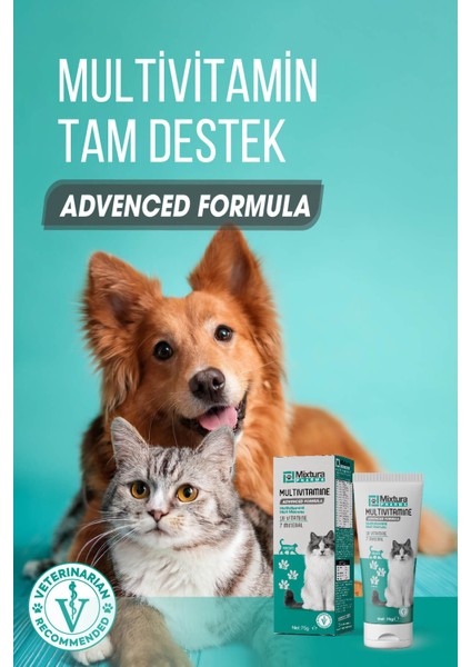 Multivitamine Multivitaminli Malt Macunu - Kedi Vitamini - Köpek Vitamini