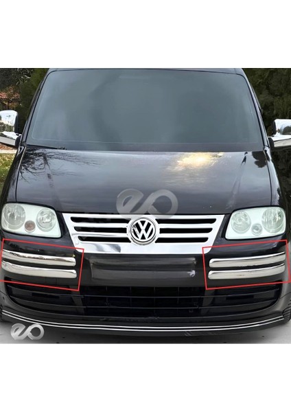 Vw Caddy Krom Tampon Kaşı 4 Prç. P.çelik 2004-2010 Arası