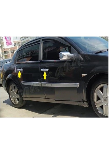Db Chrome Renault Megane 2 Kapı Kolu Nikelajı 2004-2010 4 Kapı P.çelik