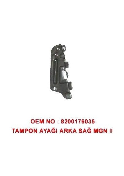 056 Arka Tampon Tutturucu Sağ Megane Iı 8200176035