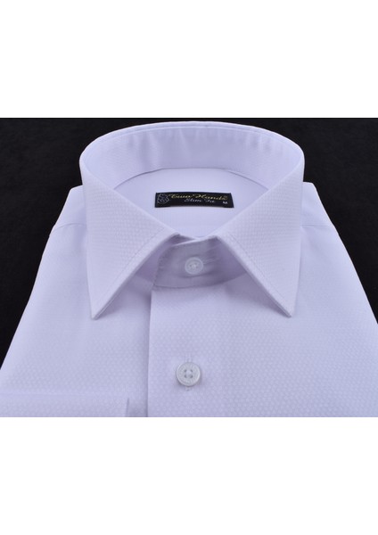 803-3 Arm Slim Fit Gömlek Beyaz fırsatları