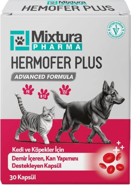 Hemofer Forte Kedi ve Köpek Kan ve Demir Vitamini Kansızlığı Önleyici