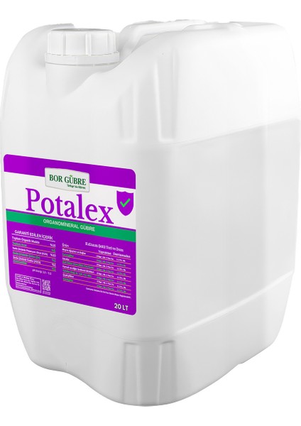 Potalex - 20 Lt Sıvı Organik Potasyum Çözeltisi