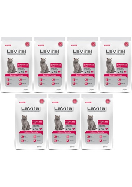 Somonlu Premium Kısır Kedi Maması 1.5 kg - 7 Adet