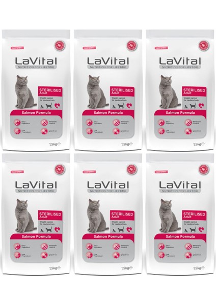 Somonlu Premium Kısır Kedi Maması 1.5 kg - 6 Adet