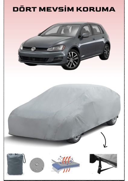 Volkswagen Golf ile Uyumlu Oto Branda, Araba Brandası, Su ve Güneş Geçirmez Araba Çadırı