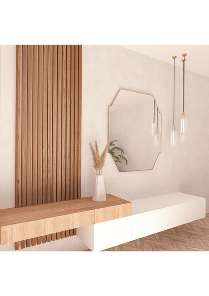 70X90 Duvar Dekor Aynası / Asimetrik Ayna / Konsol Aynası / Düzensiz Ayna / Estetik Ayna fiyatları