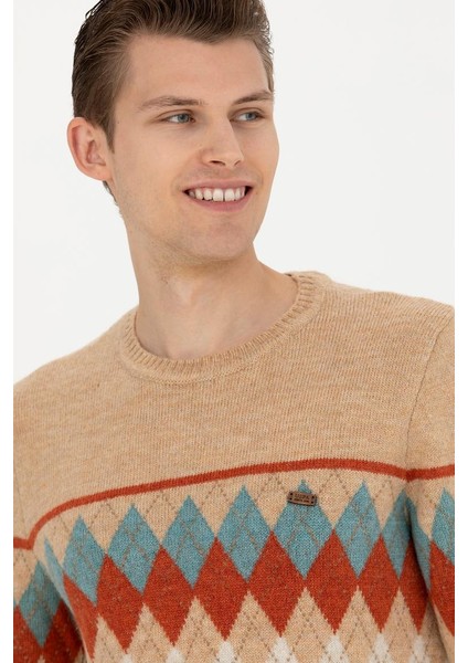 Desenli Erkek Kazak modelleri