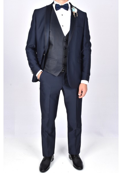 1227 Manzetti Slimfit Damatlık/lacivert/46 indirimleri
