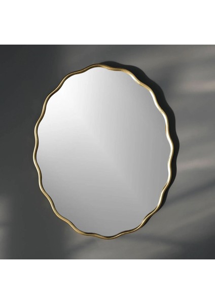 Dalgalı Oval Duvar Dekor Aynası / Asimetrik Ayna / Konsol Aynası / Düzensiz Ayna / Dekor Aynası modelleri