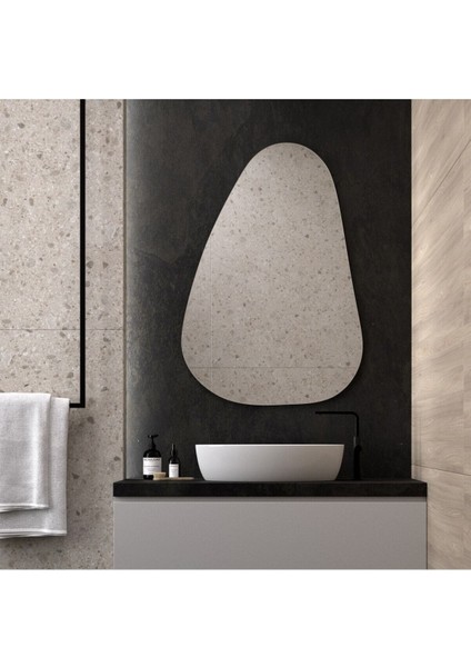 Asimetrik Oval Banyo Aynası | Lüx Antre Aynası | Makyaj Aynası indirimleri