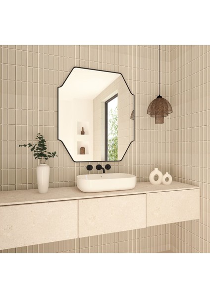 70X90 Duvar Dekor Aynası / Asimetrik Ayna / Konsol Aynası / Düzensiz Ayna / Estetik Ayna fiyatları