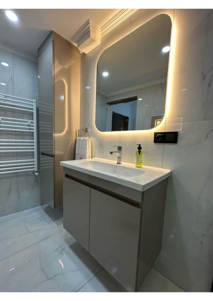 60X80 Ledli Banyo Aynası / Banyo Dekoru / Işıklı Dekor Ayna / Işıklı Banyo Aynası fiyatları