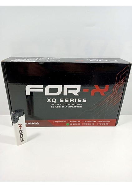 Amfi + For-X Çakmak - For-X XQ-225.4D 4 Kanal Ses ve Bass Anfisi fırsatları