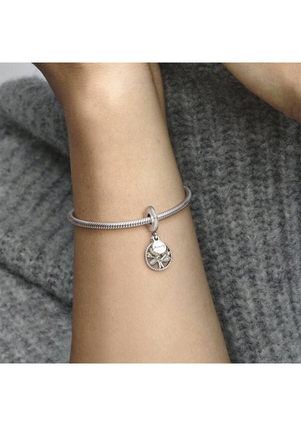 Aile Ağacı Sallantılı Gümüş Charm - NUR-CM00500 modelleri