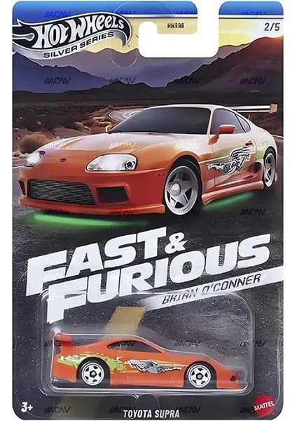 Brian O'conner Seti 2/5 - Hot Wheels Toyota Supra (1/64) Fast & Furious