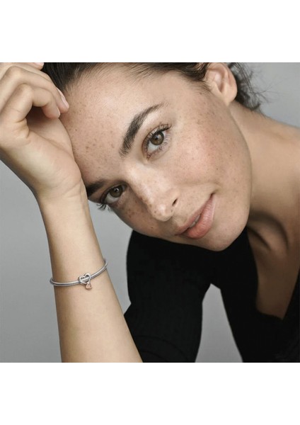 İki Renkli Kafes İşi Sonsuz Kalp Charm - NUR-CM00366 fırsatları