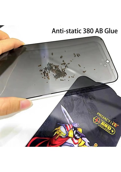 iPhone 12/12PRO Uyumlu Anti Statik Tam Kaplayan Ekran Koruyucu Cam Esd