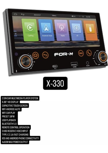 X-330 For-X Dabıl Teyp Yeni Seri Kamera Hediye