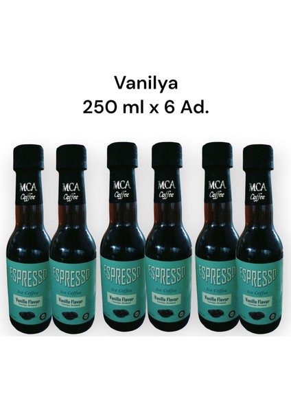 MCA Espresso Soğuk Kahve (Vanilya) 250 ml x 6 Adet