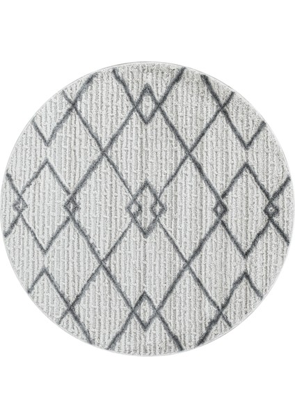 Yuvarlak Modern Iskandinav Yumuşak Bukle Kabartmalı Kare Desenli Halı Krem Gri Oturma Salon Halısı fiyatları