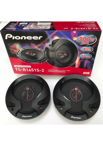 TS-R1651S-2 16CM Hoparlör 300 Watt Maximum Power 3 Yollu Tweeterli