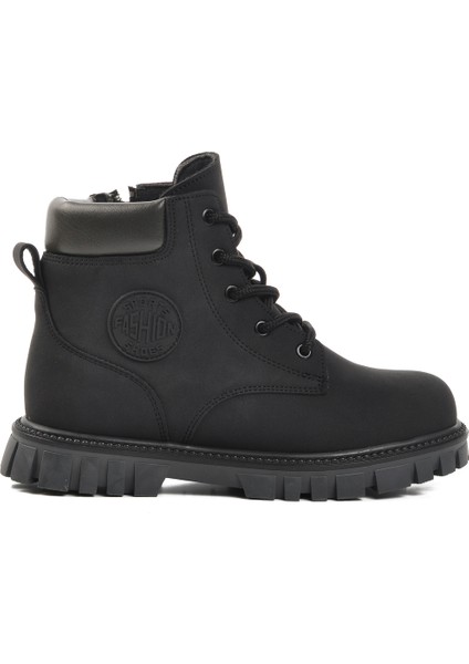 Siyah Fermuarlı Unisex Çocuk Bot 1782 F