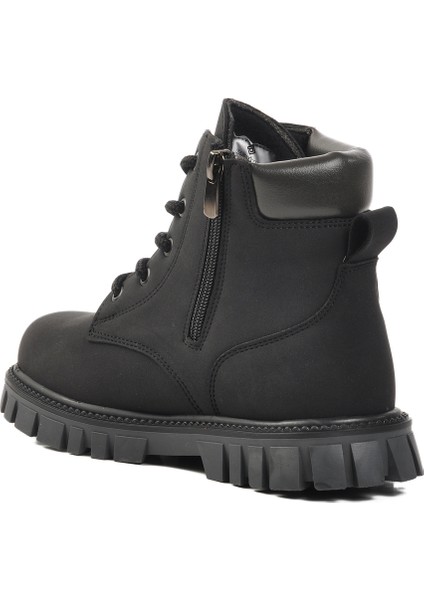 Siyah Fermuarlı Unisex Çocuk Bot 1782 F